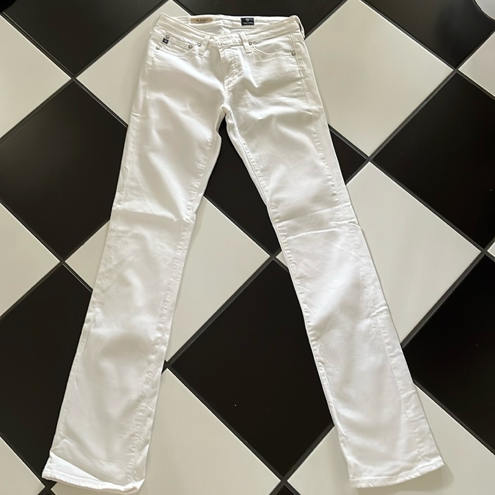 AG The Ballad slim boot white jeans new never worn